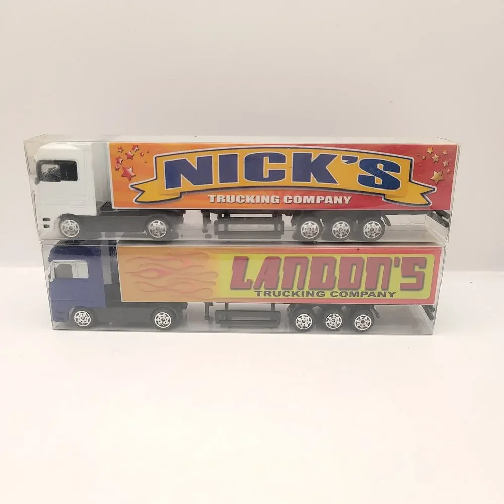 Swibco Trucking Company Toy Semi Truck Set of 10 New in package Green Orange